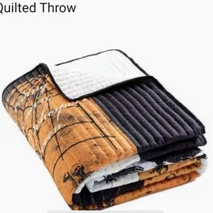 Halloween quilted throw